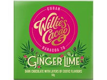 Willie's, ginger & Lime chocolate bar