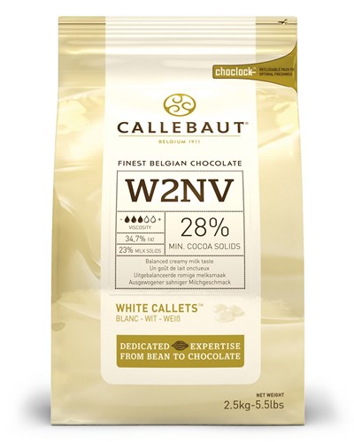 Chocolat blanc (28%), Callets 400 g Callebaut