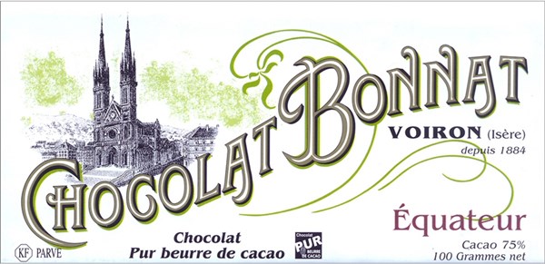 Bonnat, Equateur, 75% dark chocolate bar
