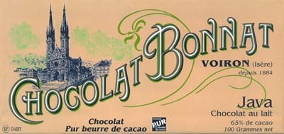 Chocolat Bonnat, Cote d'Ivoire, 65% milk chocolate bar