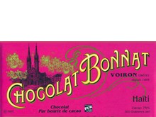 Bonnat, Haiti, 75% dark chocolate bar