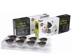 Chocolate coffee & tea cups