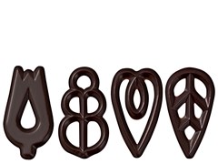 Callebaut chocolate filigree decorations