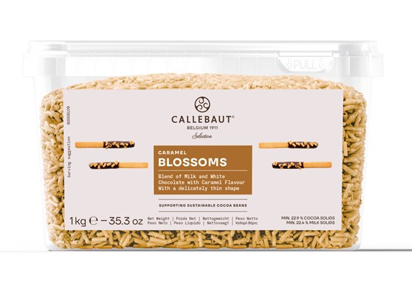 Callebaut caramel chocolate blossoms (curls)