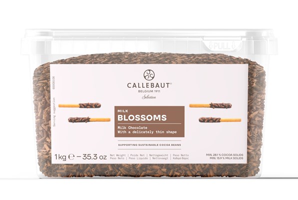 Callebaut milk chocolate blossoms (curls)