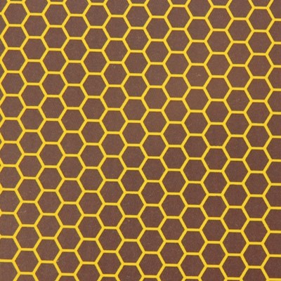 Honeycomb chocolate transfer sheets on dark