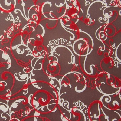 Flourish chocolate transfer sheet on dark