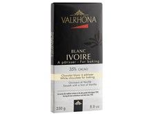 Valrhona, Blanc Ivoire, white chocolate couverture bar