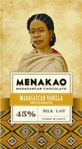 Menakao, milk chocolate & vanilla bar