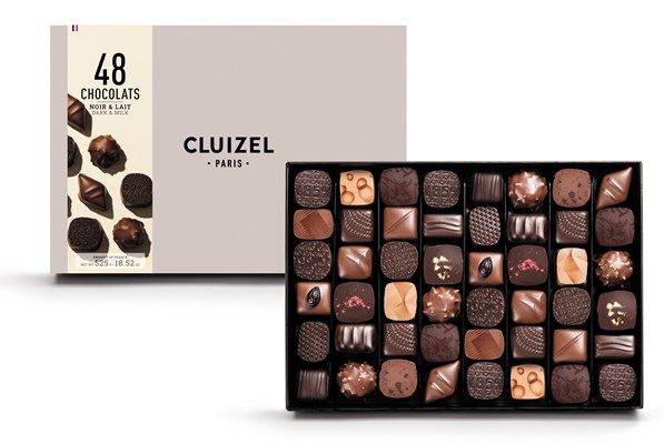 Cluizel, 48 Milk & dark luxury chocolate gift box