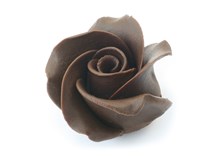Dark chocolate rose