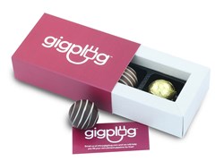 Personalised 2 chocolate box with sleeve & insert