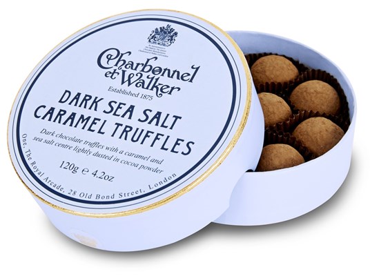 Dark Sea Salt Caramel truffles gift box