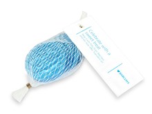 Personalised net of blue foiled chocolate coins