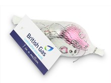 Personalised net of chocolate mice