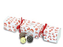 Personalised chocolate Christmas cracker