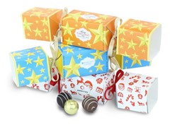 Personalised chocolate Christmas cracker designs
