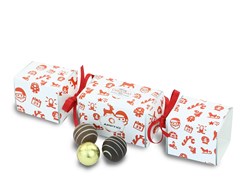 Personalised chocolate Christmas cracker