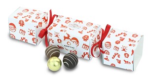Click to view product details and reviews for Branded Chocolate Christmas Cracker Medium.