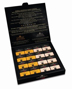 Valrhona Grands Crus milk chocolate squares gift box 160g