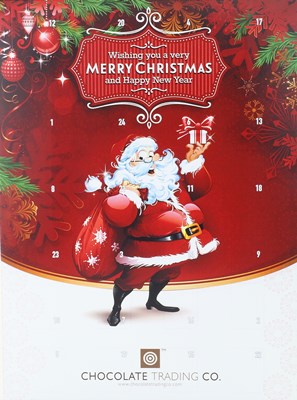 Personalised chocolate advent calendar (santa)