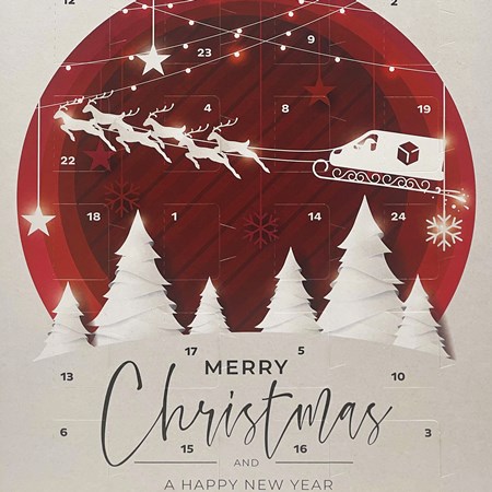 DPD 100g A4 Chocolate Advent Calendar