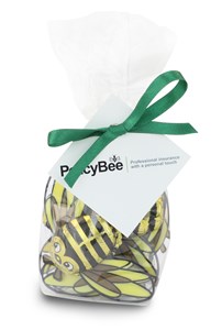 Click to view product details and reviews for Branded Gift Bag Of Chocolate Bees.