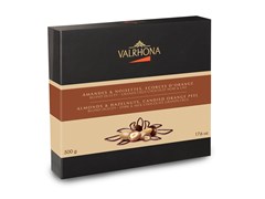 Valrhona collection enrobed nuts and fruit box (closed)