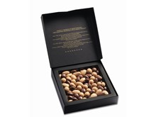 Valrhona Dulcey enrobed almonds and hazelnuts gift box