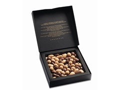 Valrhona Dulcey enrobed almonds and hazelnuts gift box