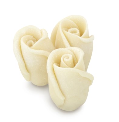 White chocolate rosebuds