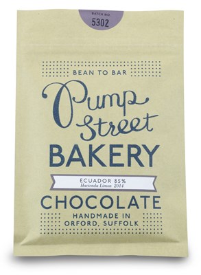 Pump Street Bakery, Ecuador 85%, dark chocolate bar