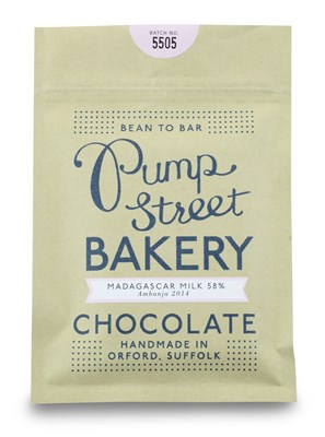 Pump Street Bakery, Madagascar, 58% milk chocolate bar