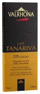 Valrhona Tanariva, 33% milk chocolate bar
