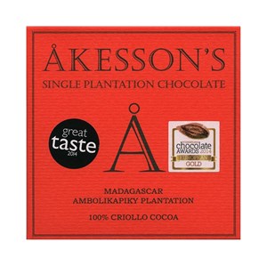 Akesson's, Madagascar Criollo, 100% dark chocolate bar