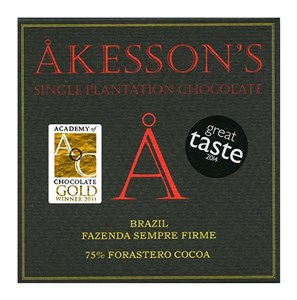Akesson's, Brazil Forastero, 75% dark chocolate bar