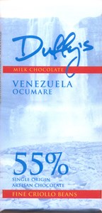 Duffy's, Venezuela Ocumare, 55% milk chocolate bar - 60g bar