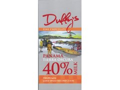 Duffy's, Panama Tierra Oscura, 40% milk chocolate bar