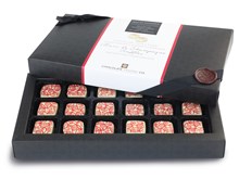 Raspberry & Goyard Vieux Marc de Champagne Truffles, 18 box