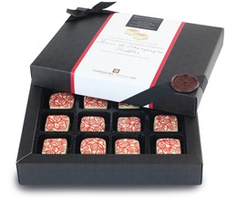 Raspberry & Goyard Vieux Marc de Champagne Truffles, 12 box