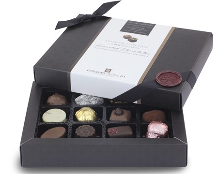 Superior Selection, 12 assorted chocolate gift box