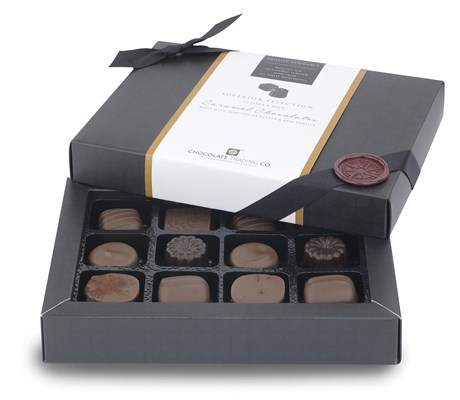 Superior Selection, 12 Caramel Chocolates Gift Box