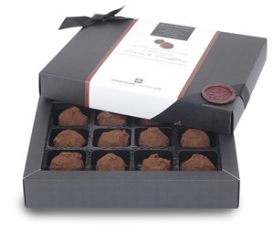 Superior Selection, French Chocolate Truffles Gift Box - Personalised 12 Box