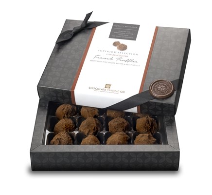 Superior Selection, Single Estate, 12 Dark Chocolate French Truffles
