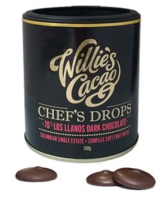 Willie's, Chef's Dark Chocolate Drops, Los LLanos 70%