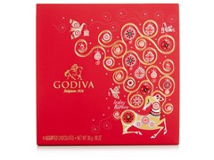 Godiva, 4 Assorted Christmas chocolate box