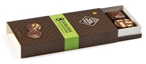 Michel Cluizel 8 Single Estate, Dark chocolate ganache box