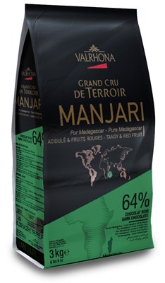 Valrhona, Manjari dark chocolate couverture chips 3kg