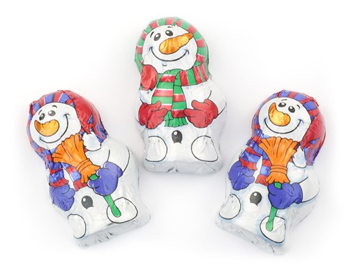 Mini chocolate snowmen