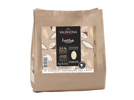 Valrhona, Ivoire, white chocolate chips online UK
